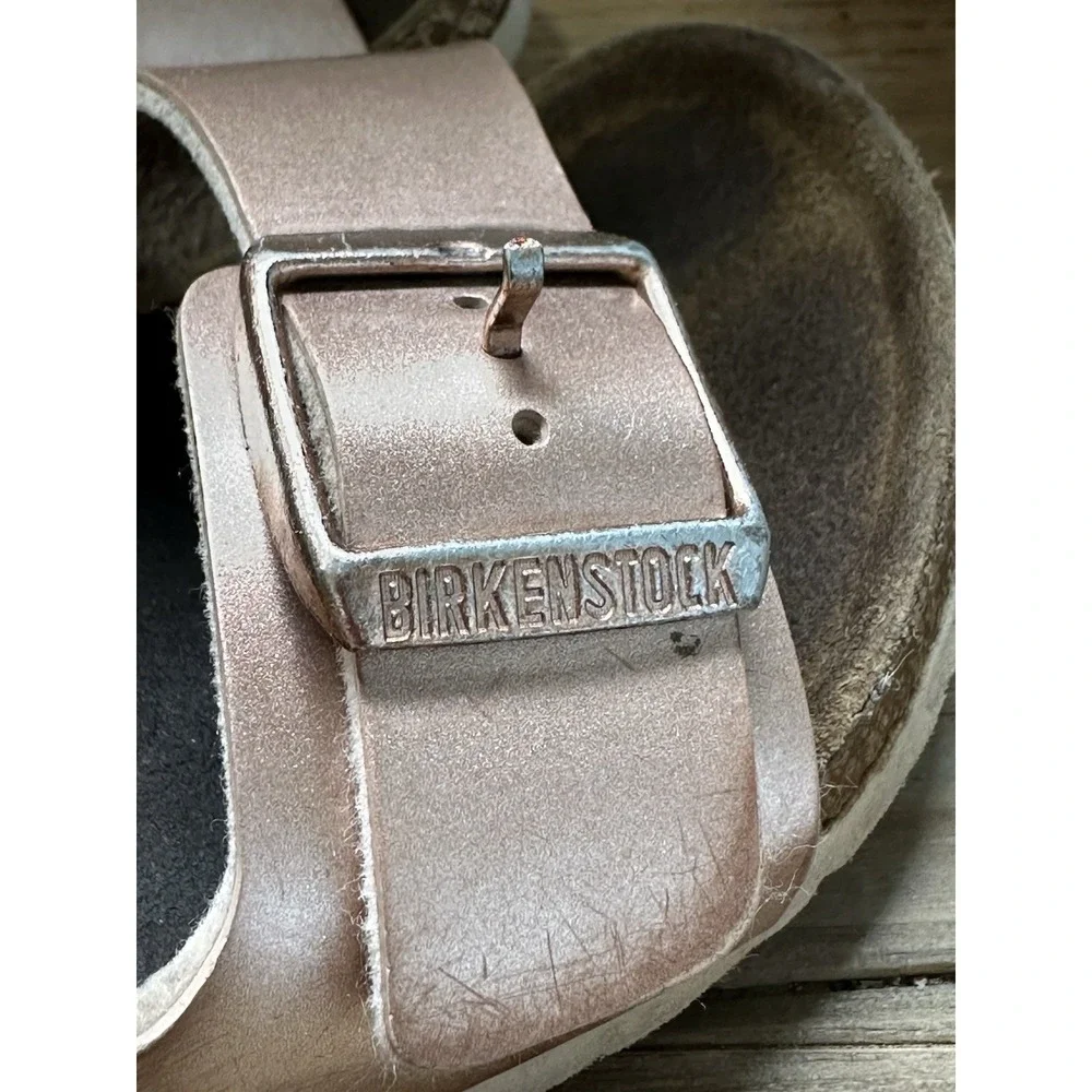 Birkenstock Arizona Sandals Metallic Rose Gold Kids 2 / 33 Excellent
